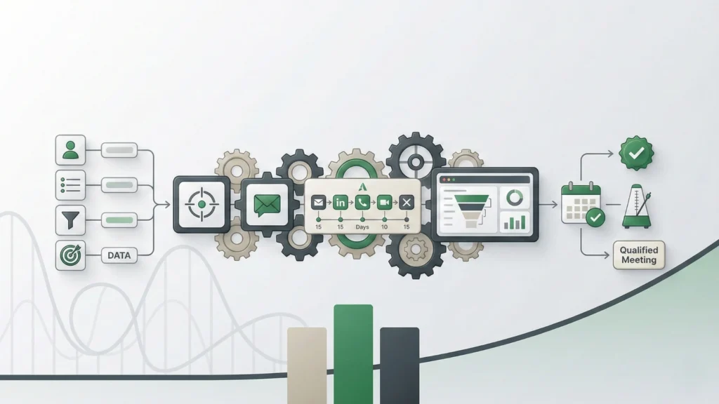 Génération d’opportunités B2B : construire une machine stable du contact au rendez-vous.