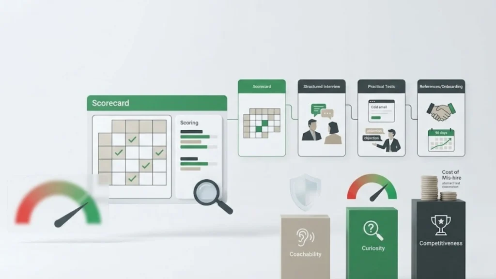 Recrutement commercial : les critères et tests qui réduisent l’échec de recrutement