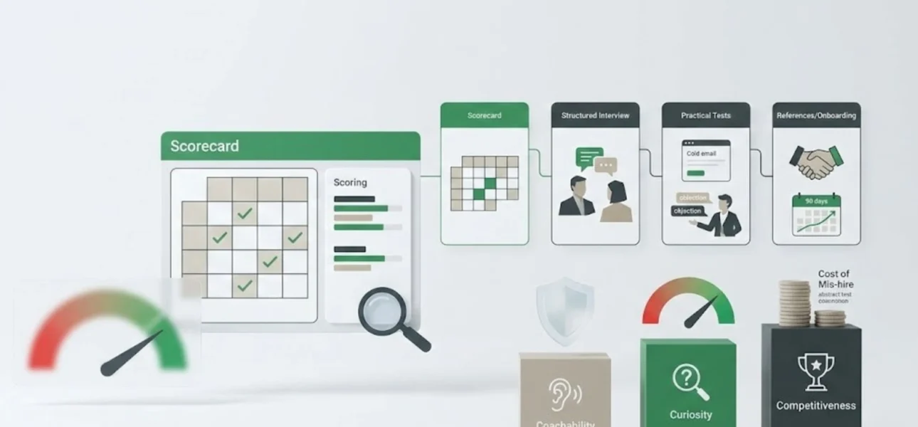 Recrutement commercial : les critères et tests qui réduisent l’échec de recrutement